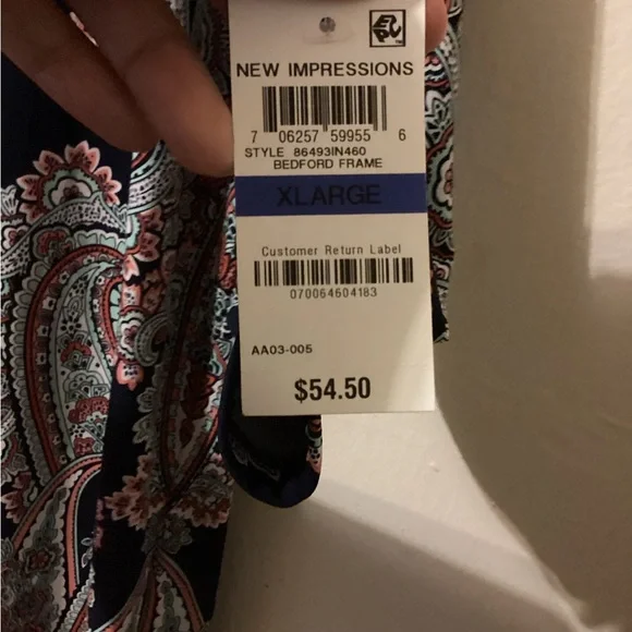 JM Collection TUNIC Top or used as Dress Long Sleeve - Picture 8 of 11